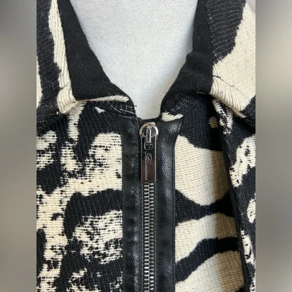 Blumarine Zebra Tiger Animal Print Wool Silk Coat Size 38 Designer Rare Evening